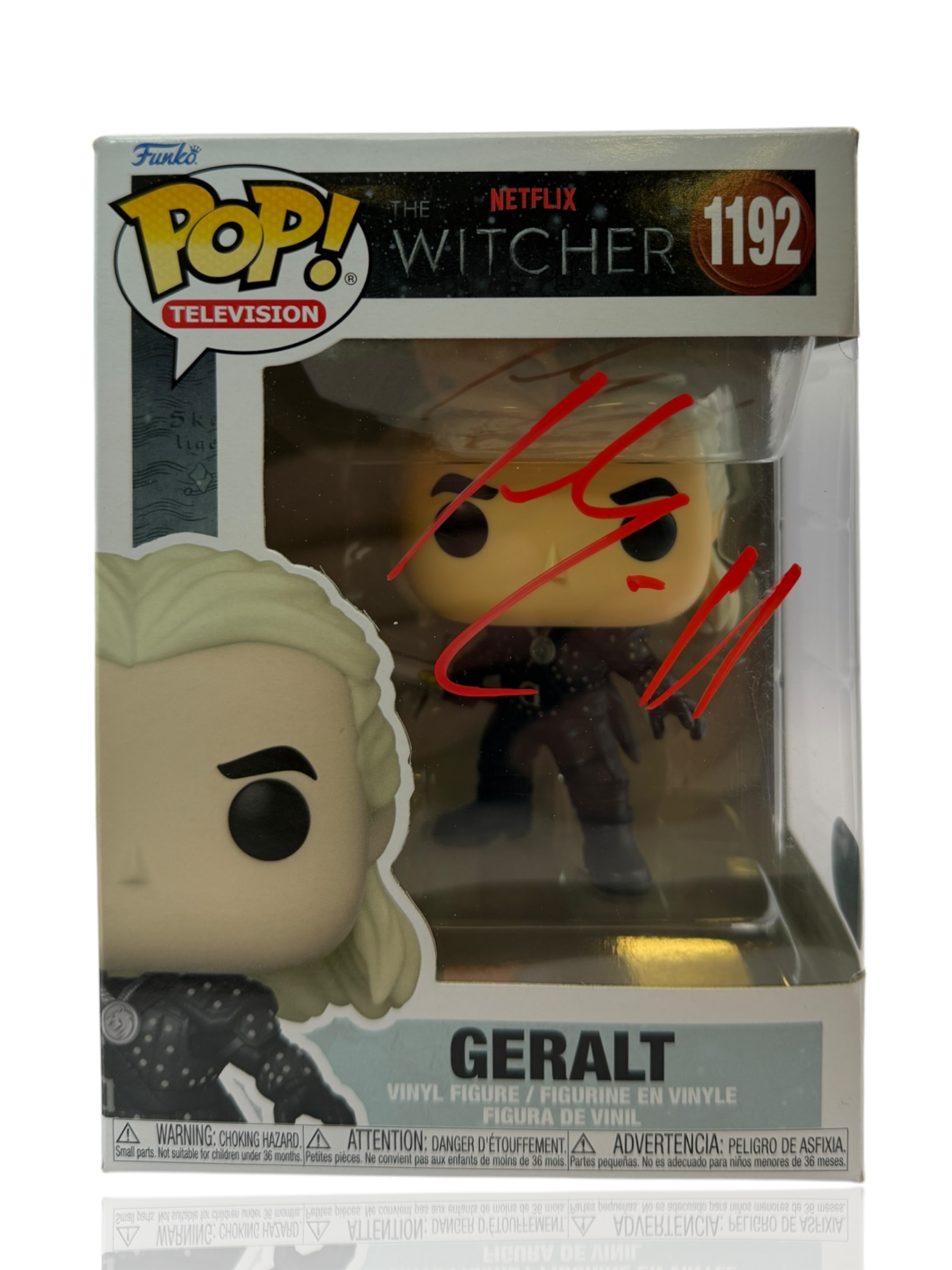 HENRY CAVILL SIGNED GERALT THE WITCHER #1192 FUNKOPOP (ACG CERT AG17661)