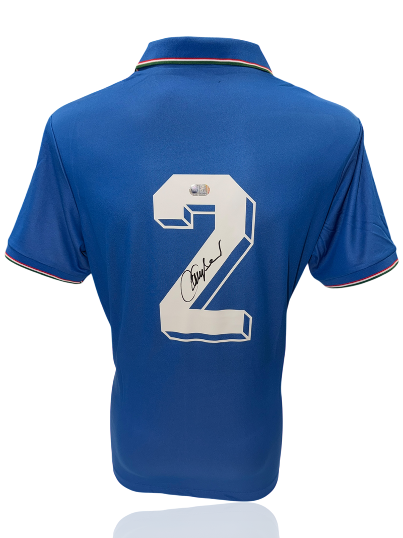 FRANCO BARESI SIGNED ITALY 1982 WORLD CUP WIN HOME SHIRT (ACG CERT AG17695)-1