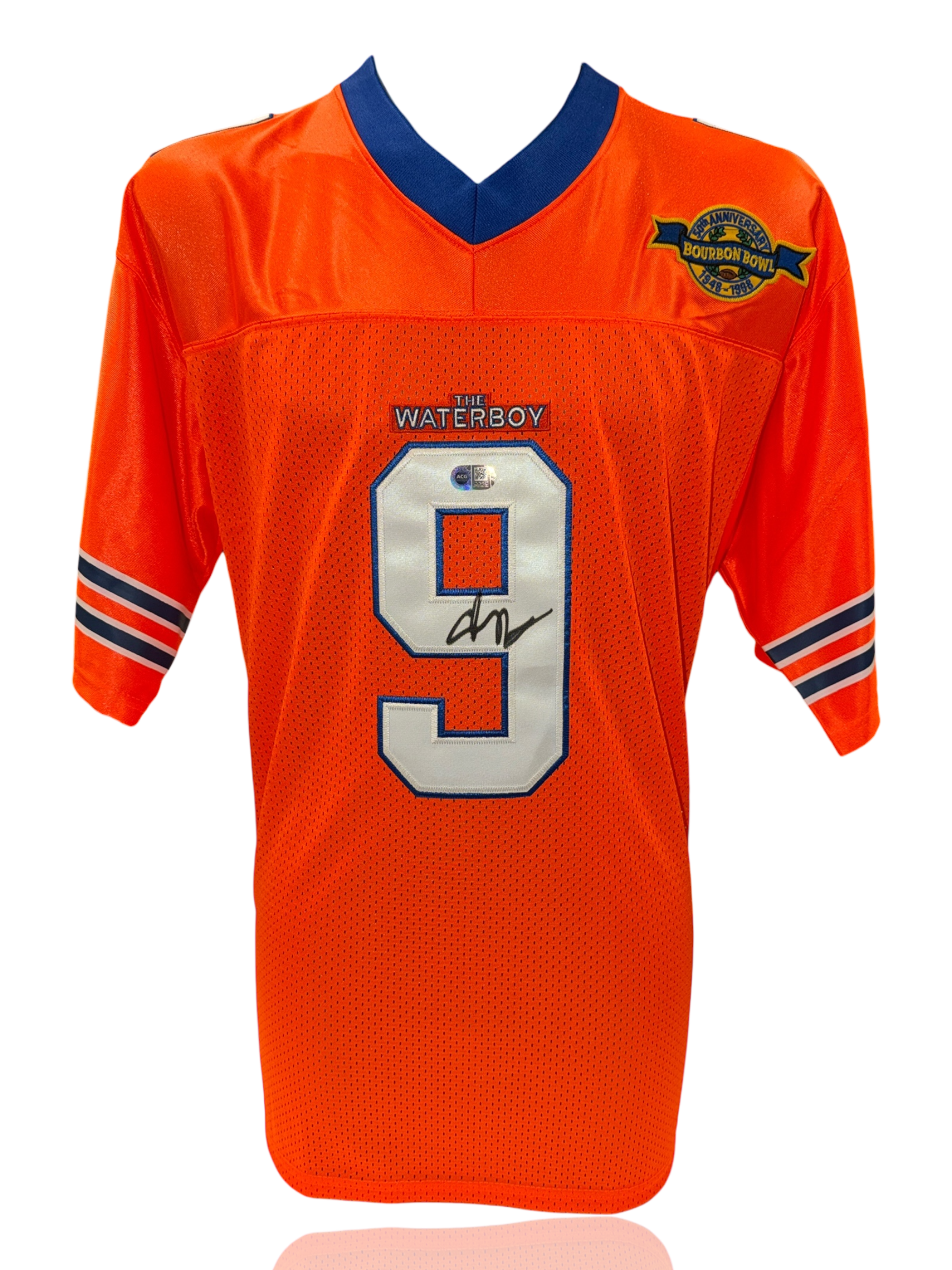 ADAM SANDLER SIGNED BOBBY BOUCHER THE WATERBOY JERSEY (ACG CERT AG17590)-1