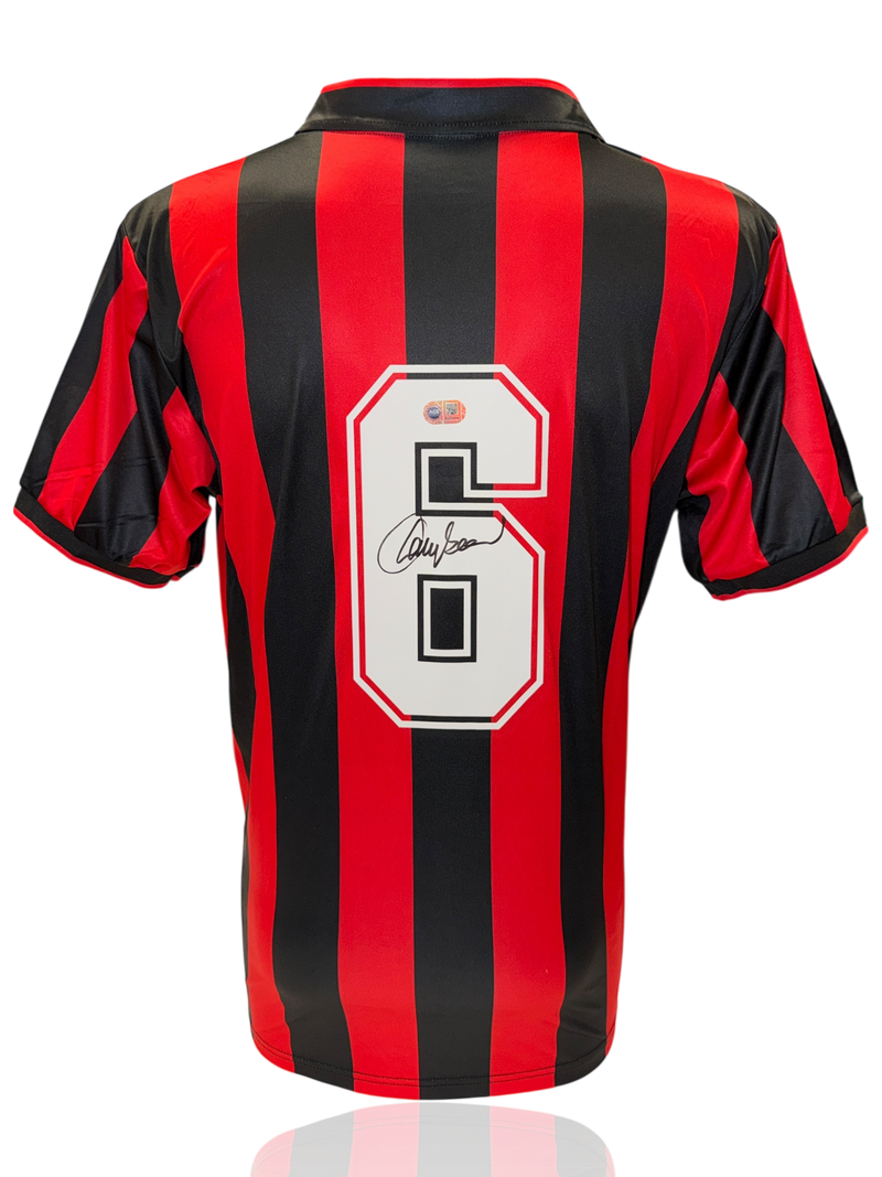 FRANCO BARESI SIGNED AC MILAN 1990/91 HOME SHIRT (ACG CERT AG17696)-1