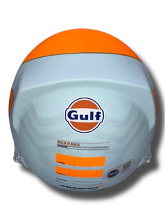 LANDO NORRIS SIGNED MCLAREN 1/2 SIZE GULF F1 HELMET (ACG CERT AG16964)-6
