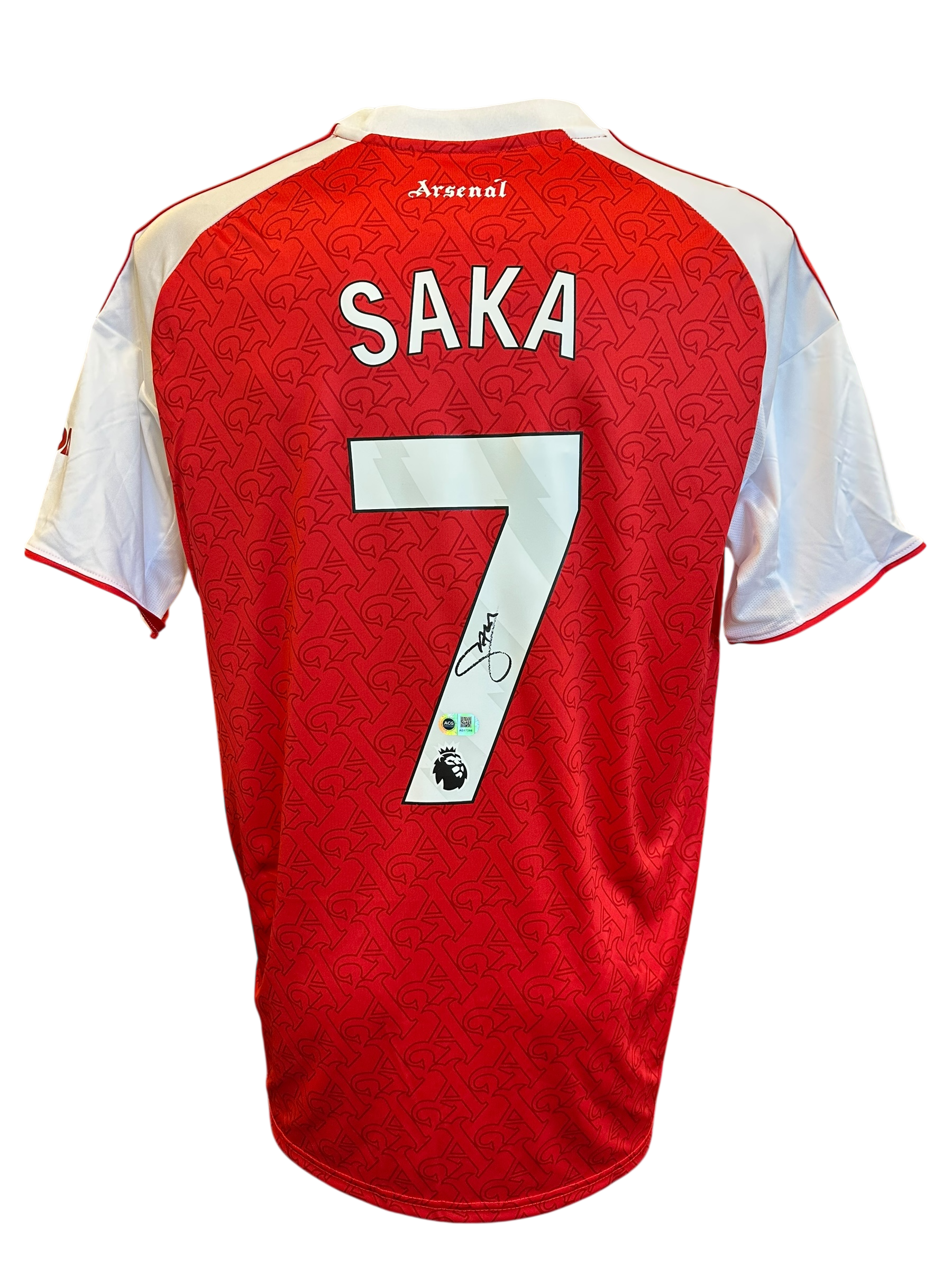 BUKAYO SAKA SIGNED ARSENAL FC 2025/26 HOME SHIRT (ACG CERT AG17296)