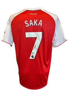 BUKAYO SAKA SIGNED ARSENAL FC 2025/26 HOME SHIRT (ACG CERT AG17296)-1