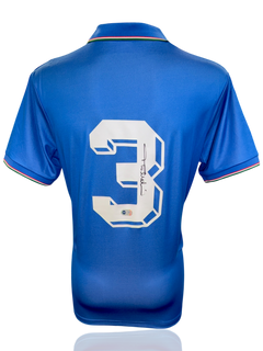 PAOLO MALDINI SIGNED ITALY WORLD CUP 1986/90 HOME SHIRT (ACG CERT AG17401)-1
