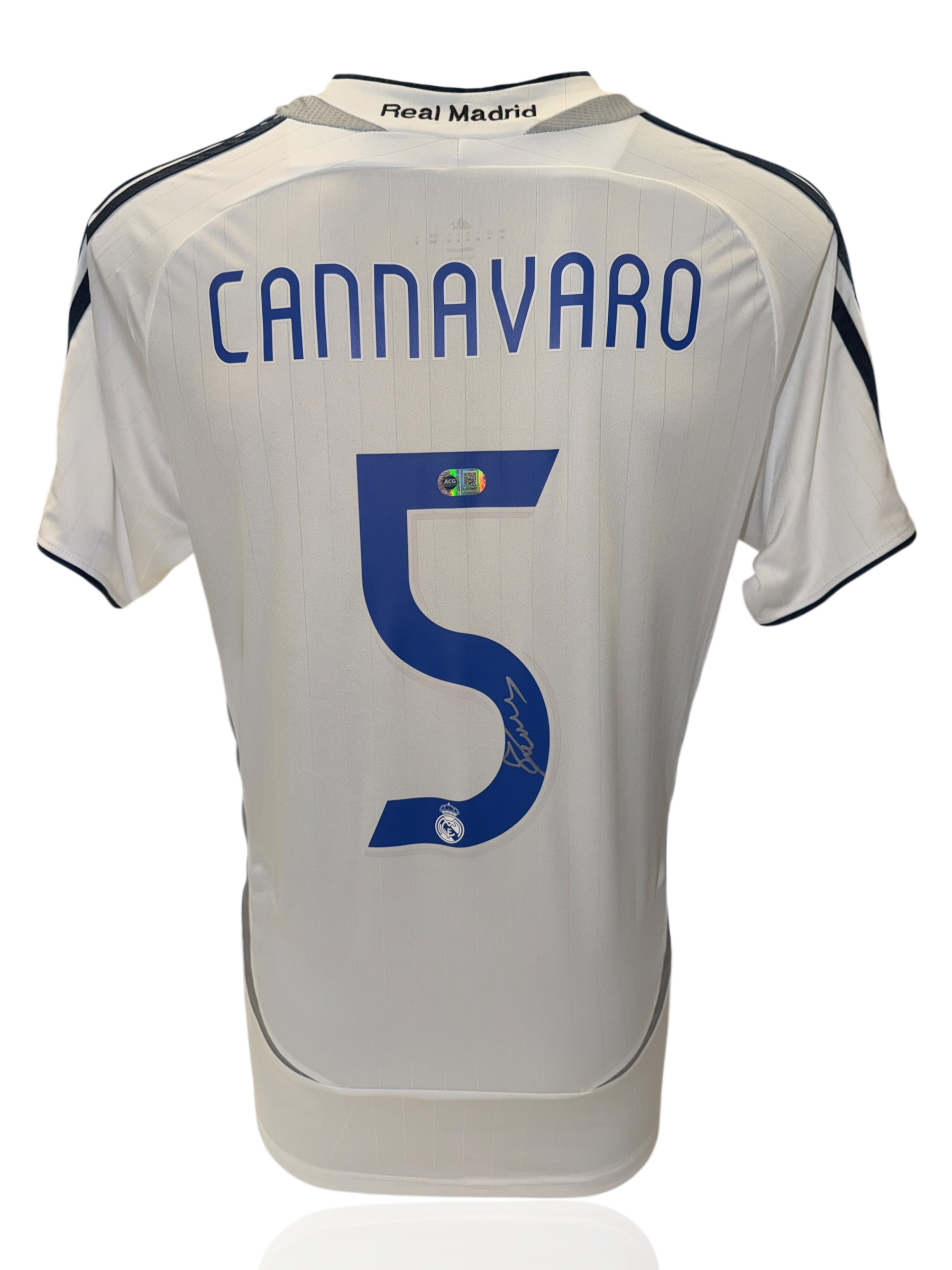 FABIO CANNAVARO SIGNED REAL MADRID 2006/07 HOME SHIRT (ACG CERT AG17497)-1