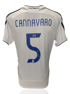 FABIO CANNAVARO SIGNED REAL MADRID 2006/07 HOME SHIRT (ACG CERT AG17497)-1