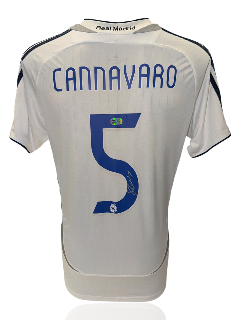 FABIO CANNAVARO SIGNED REAL MADRID 2006/07 HOME SHIRT (ACG CERT AG17497)-1