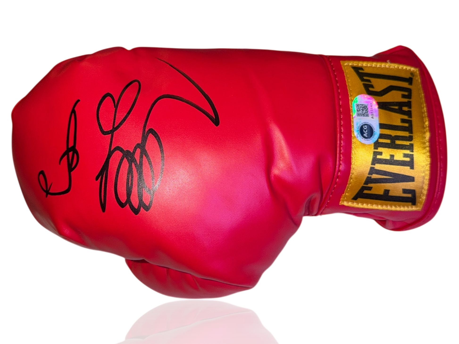 OLEKSANDR USYK SIGNED RED EVERLAST MID BOXING GLOVE (ACG CERT AG17543)-1
