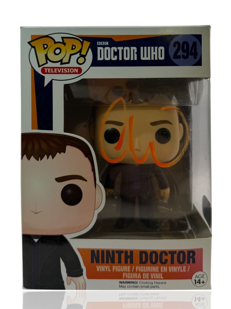 CHRISTOPHER ECCLESTONE SIGNED DR WHO FUNKO POP! #294 (ACG CERT AG17663)-1