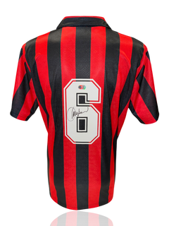 FRANCO BARESI SIGNED AC MILAN 1995/96 HOME SHIRT (ACG CERT AG17697)-1