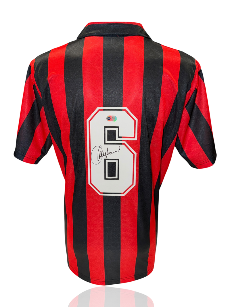 FRANCO BARESI SIGNED AC MILAN 1995/96 HOME SHIRT (ACG CERT AG17697)-1