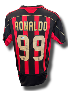 RONALDO NAZARIO SIGNED AC MILAN 2006/07 HOME SHIRT (ACG CERT AG16638)-1