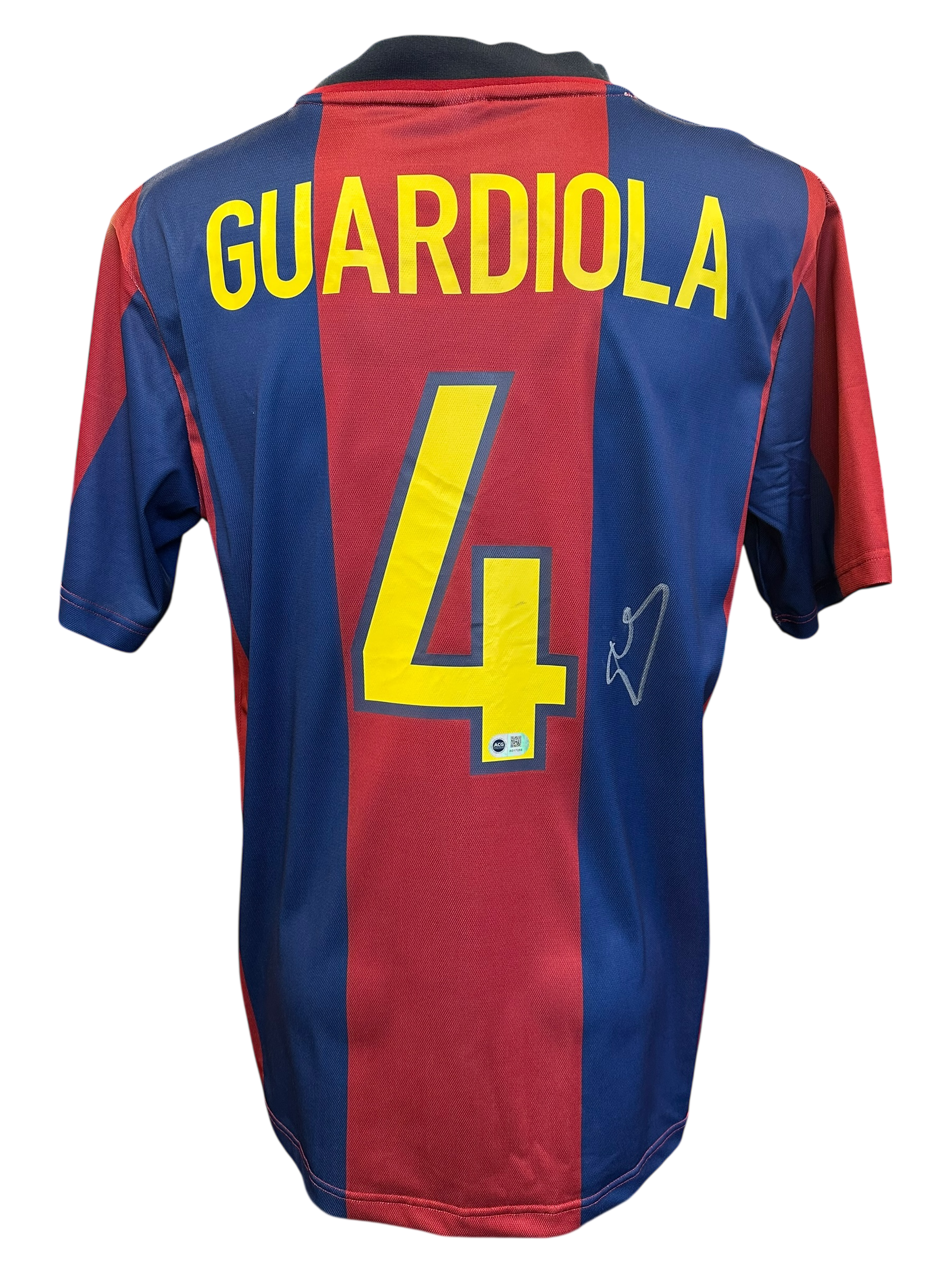 PEP GUARDIOLA SIGNED FC BARCELONA 1998 GUARDIOLA 4 SHIRT (ACG CERT AG17255)