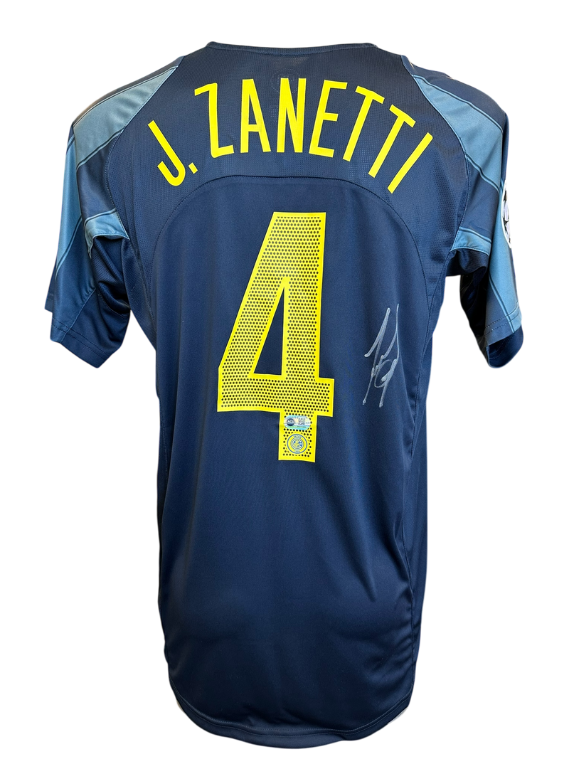 JAVIER ZANETTI SIGNED INTER MILAN 2004/05 AWAY SHIRT (ACG CERT AG17280)-1