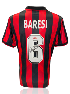 FRANCO BARESI SIGNED AC MILAN 1993/95 HOME SHIRT (ACG CERT AG17698)-1
