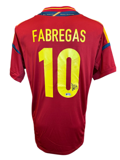 CESC FABREGAS SIGNED SPAIN EURO 2012 WIN HOME SHIRT (ACG CERT AG17281)-1