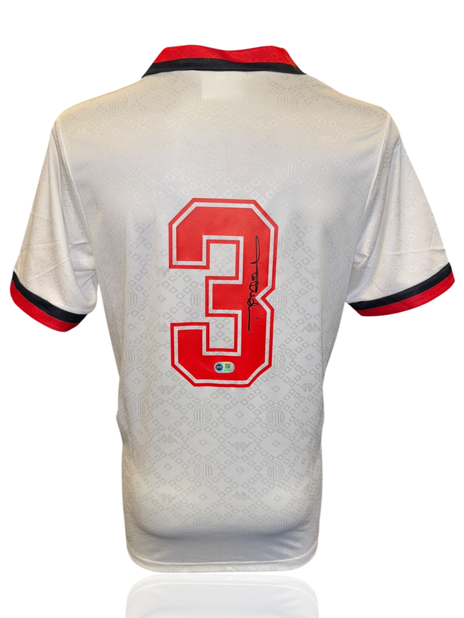 PAOLO MALDINI SIGNED AC MILAN 1989/90 AWAY SHIRT (ACG CERT AG17400)