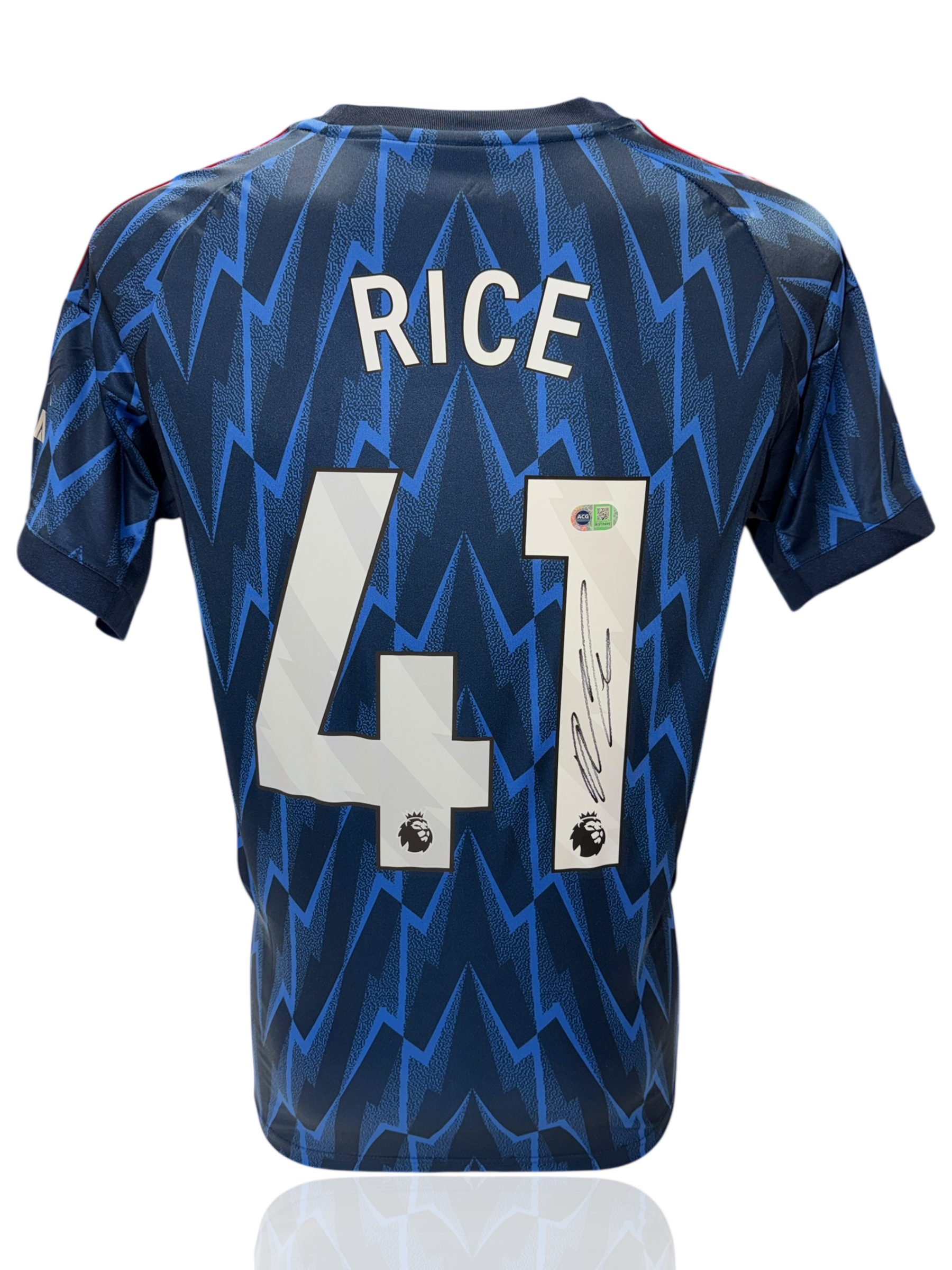 DECLAN RICE SIGNED 2025/26 ARSENAL FC AWAY SHIRT (ACG CERT AG17495)-1