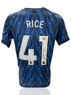 DECLAN RICE SIGNED 2025/26 ARSENAL FC AWAY SHIRT (ACG CERT AG17495)-1