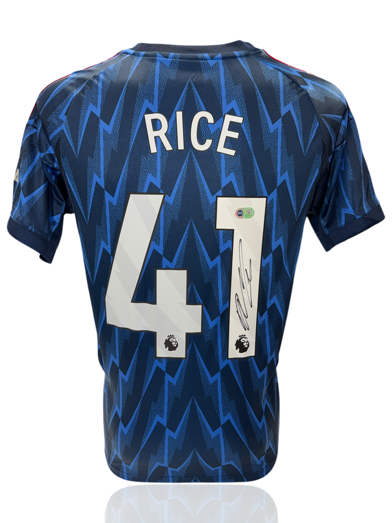 DECLAN RICE SIGNED 2025/26 ARSENAL FC AWAY SHIRT (ACG CERT AG17495)-1
