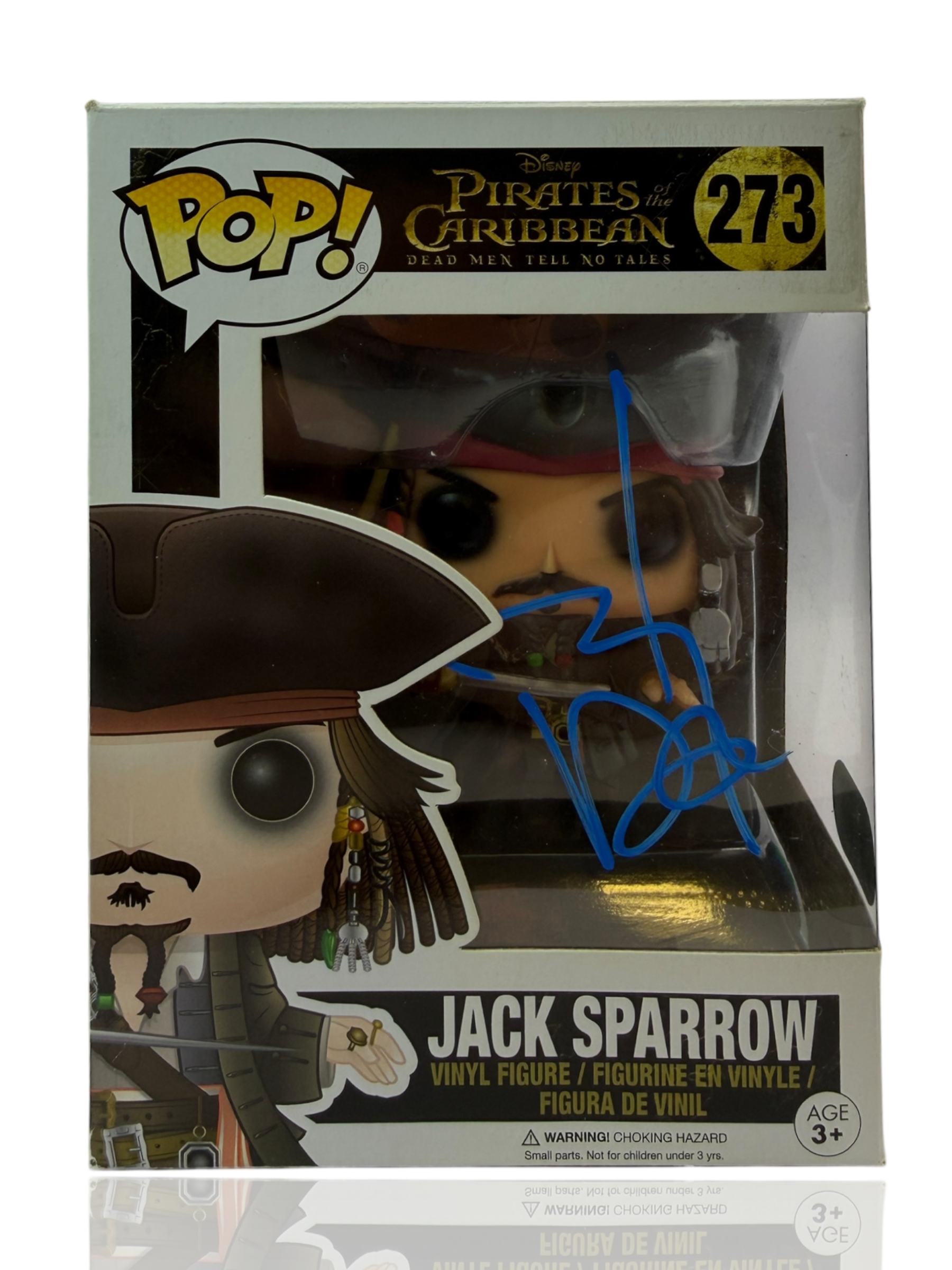 JOHNNY DEPP SIGNED JACK SPARROW FUNKO POP! #273 (ACG CERT AG17665)-1