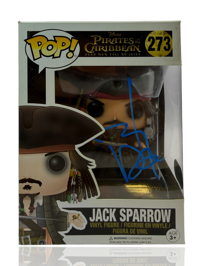 JOHNNY DEPP SIGNED JACK SPARROW FUNKO POP! #273 (ACG CERT AG17665)-1