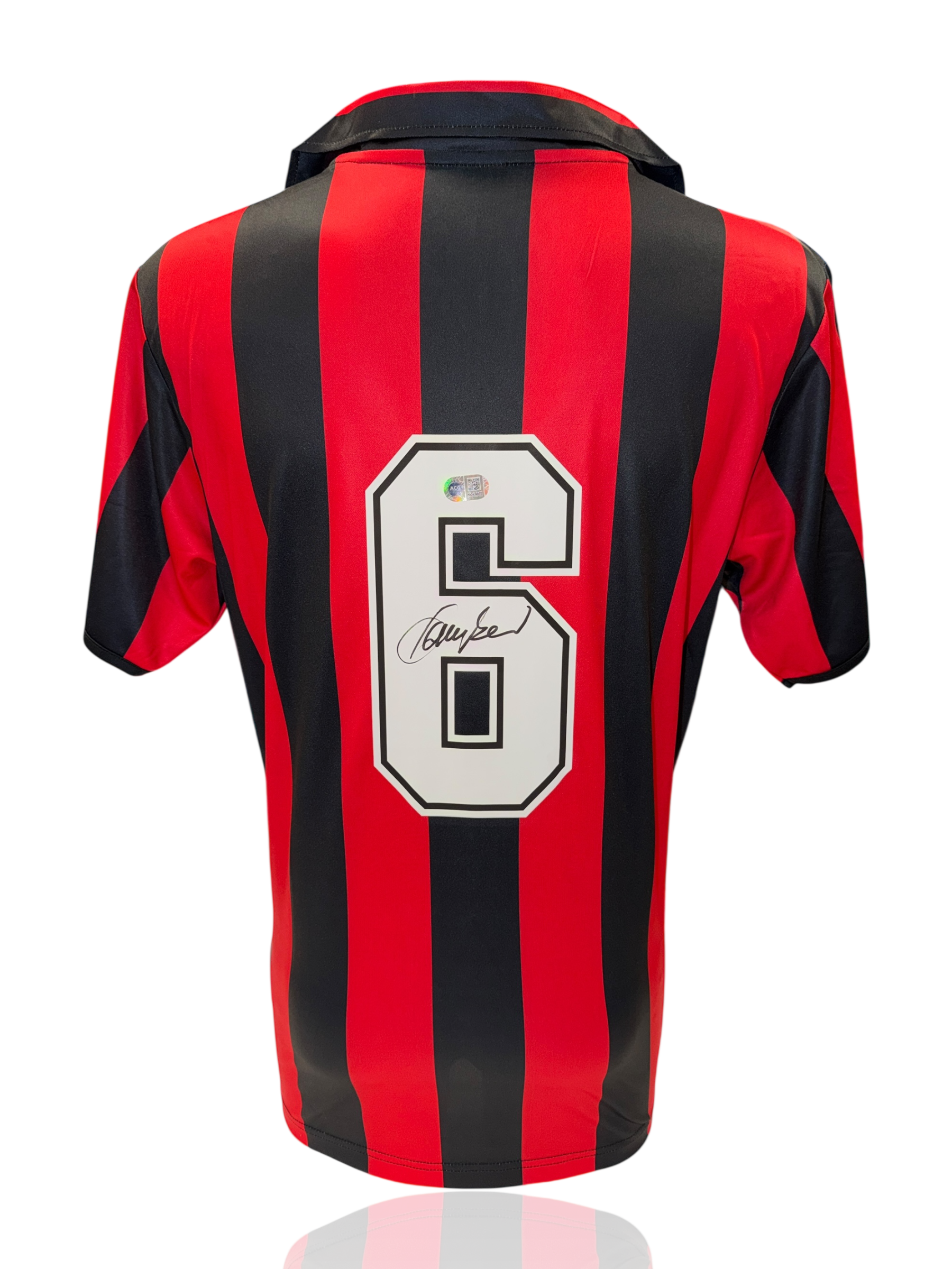 FRANCO BARESI SIGNED AC MILAN 1988/89 HOME SHIRT (ACG CERT AG17699)-1