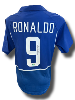 RONALDO NAZARIO SIGNED BRAZIL AWAY 2002 WORLD CUP SHIRT (ACG CERT AG16636)-1