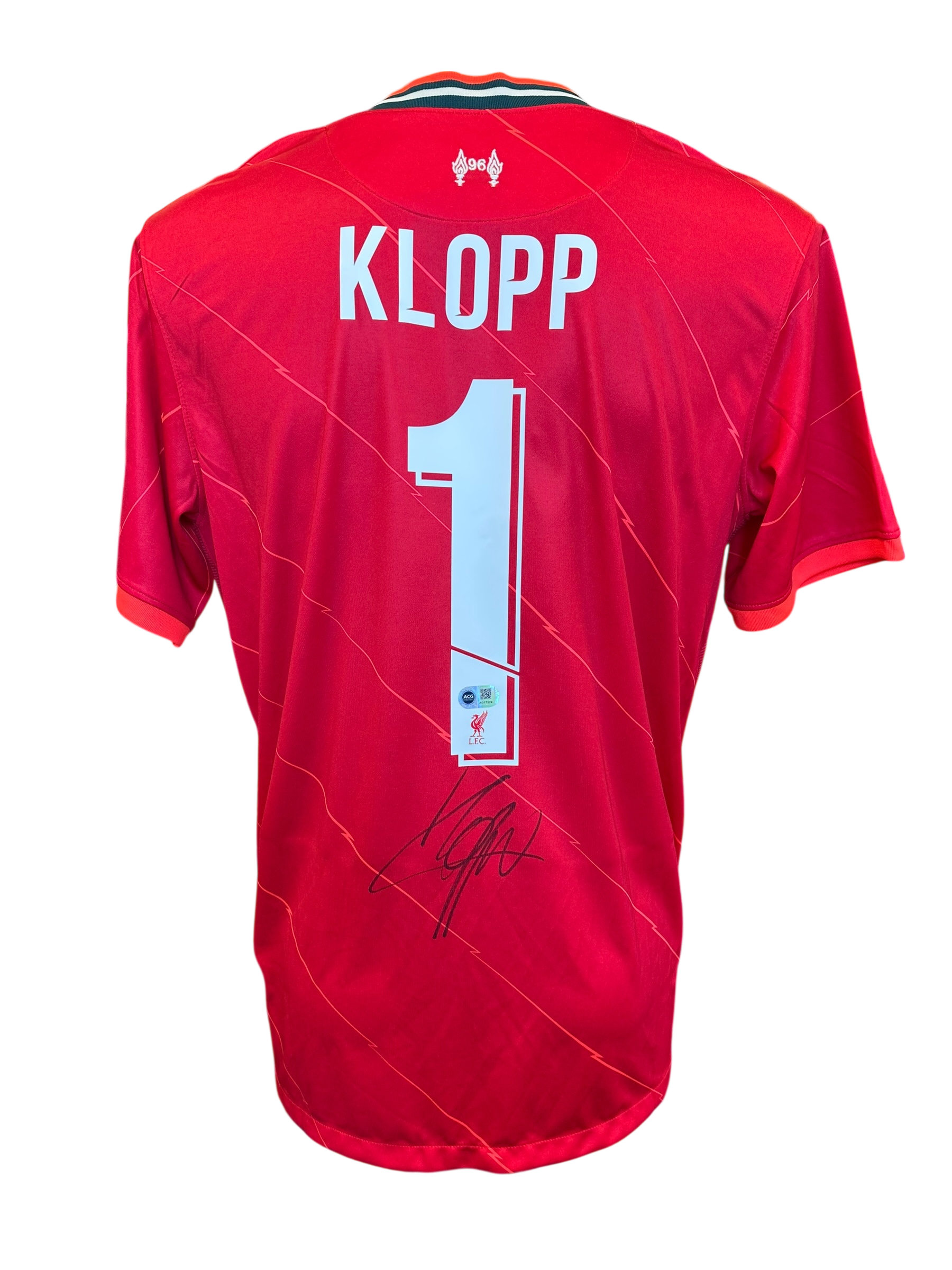 JURGEN KLOPP SIGNED 2021/22 LIVERPOOL FC HOME SHIRT (ACG CERT AG17224)