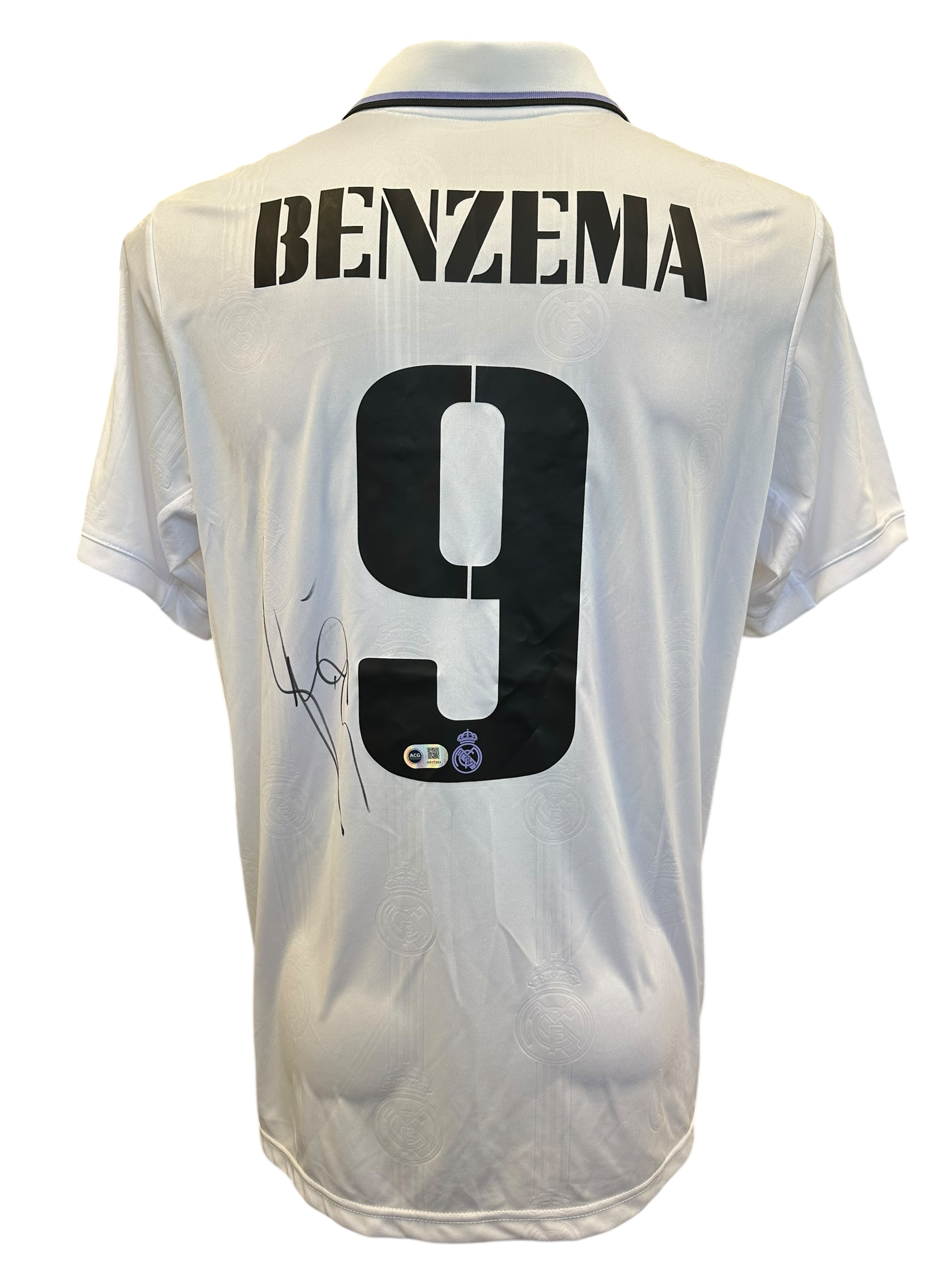 KARIM BENZEMA SIGNED 2022/23 REAL MADRID SHIRT (ACG CERT AG17253)-1