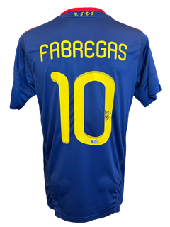 CESC FABREGAS SIGNED SPAIN WORLD CUP WIN 2010 AWAY SHIRT (ACG CERT AG17282)-1