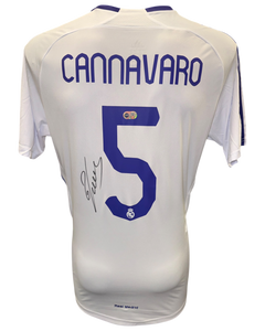 FABIO CANNAVARO SIGNED REAL MADRID 2007/08 HOME SHIRT (ACG CERT AG17449)-1