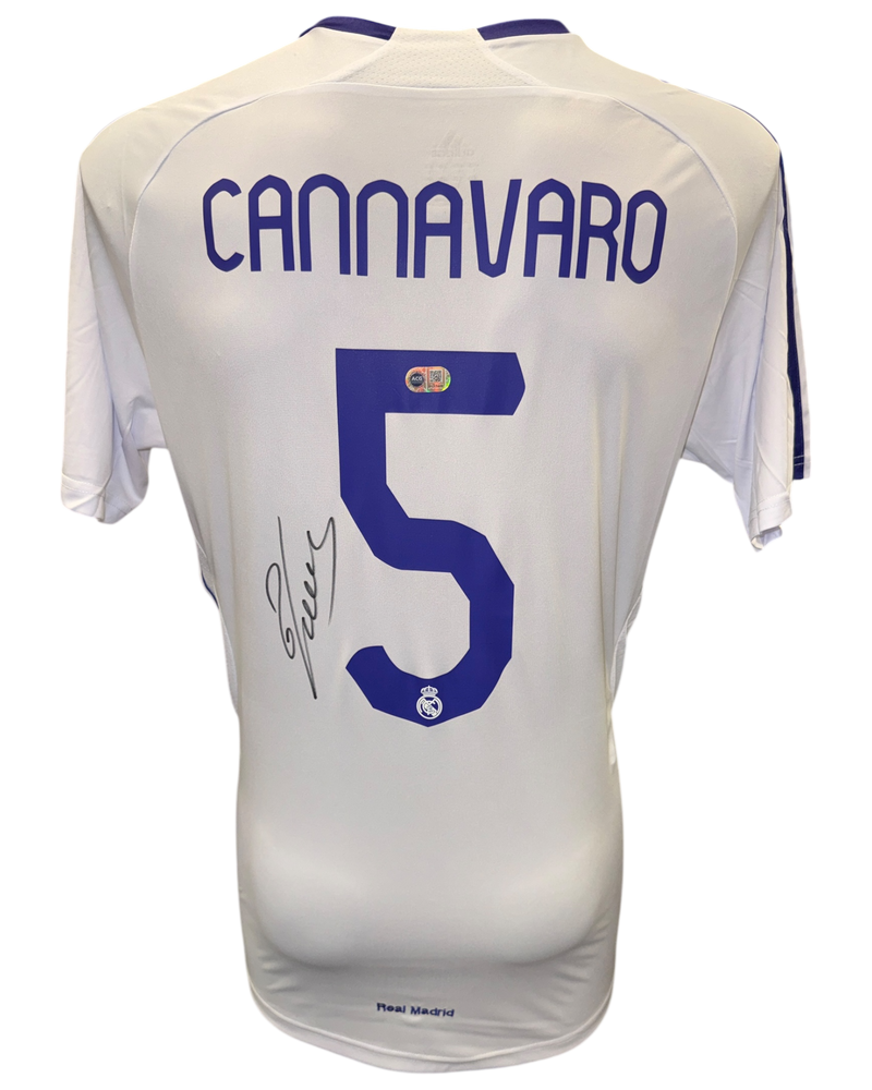 FABIO CANNAVARO SIGNED REAL MADRID 2007/08 HOME SHIRT (ACG CERT AG17449)-1