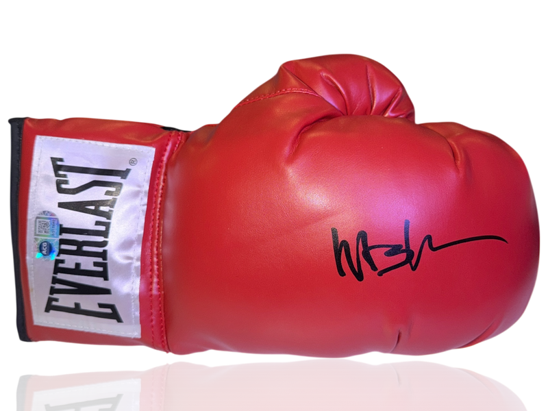 MICHAEL BUFFER SIGNED RED EVERLAST AUTOGRAPH BOXING GLOVE (ACG CERT AG17540)-1