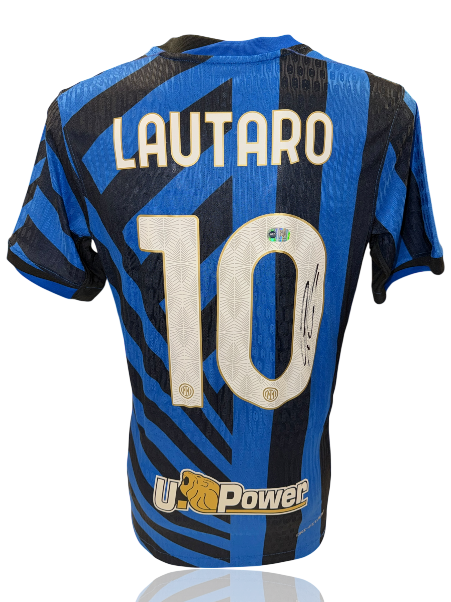 LAUTARO MARTINEZ SIGNED 2024/25 INTER MILAN HOME SHIRT LAUTARO 10 (ACG CERT AG17595)