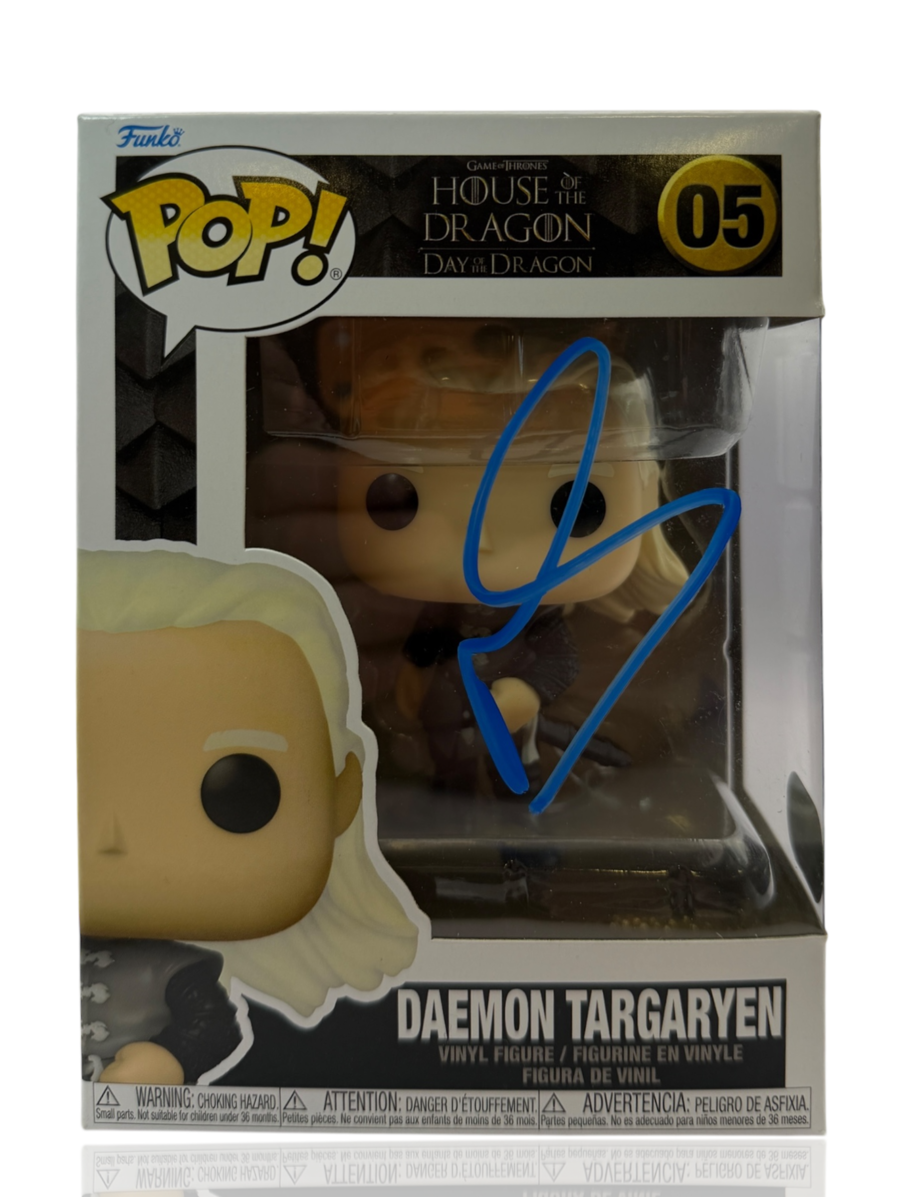 MATT SMITH SIGNED HOUSE OF DRAGONS DAEMON TARGARYEN FUNKO POP! #05 (ACG CERT AG17666)-1