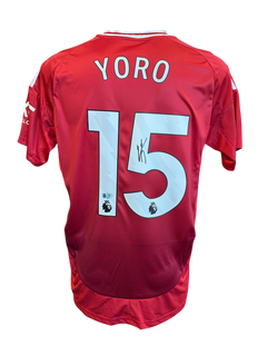 LENY YORO SIGNED 2024/25 MANCHESTER UNITED HOME SHIRT (ACG CERT AG17204)-1