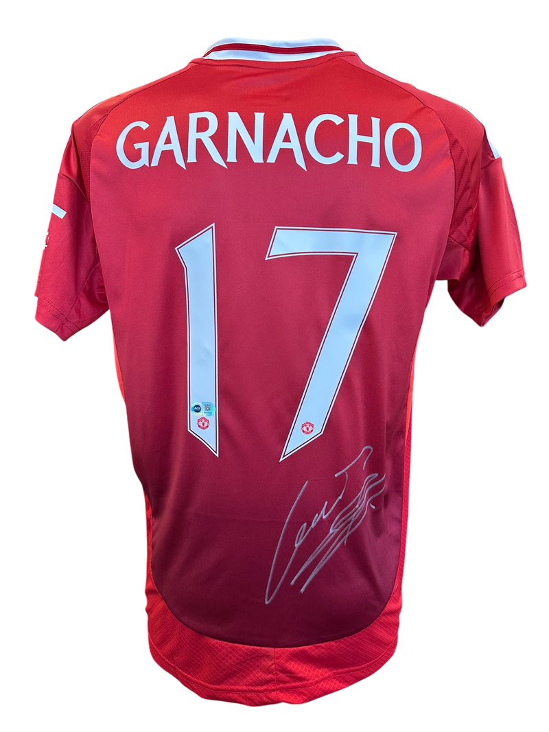 ALEJANDRO GARNACHO SIGNED 2024/25 MANCHESTER UNITED HOME SHIRT (ACG CERT AG17223)-1