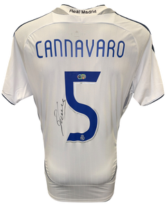 FABIO CANNAVARO SIGNED REAL MADRID 2006/07 HOME SHIRT (ACG CERT AG17450)-1