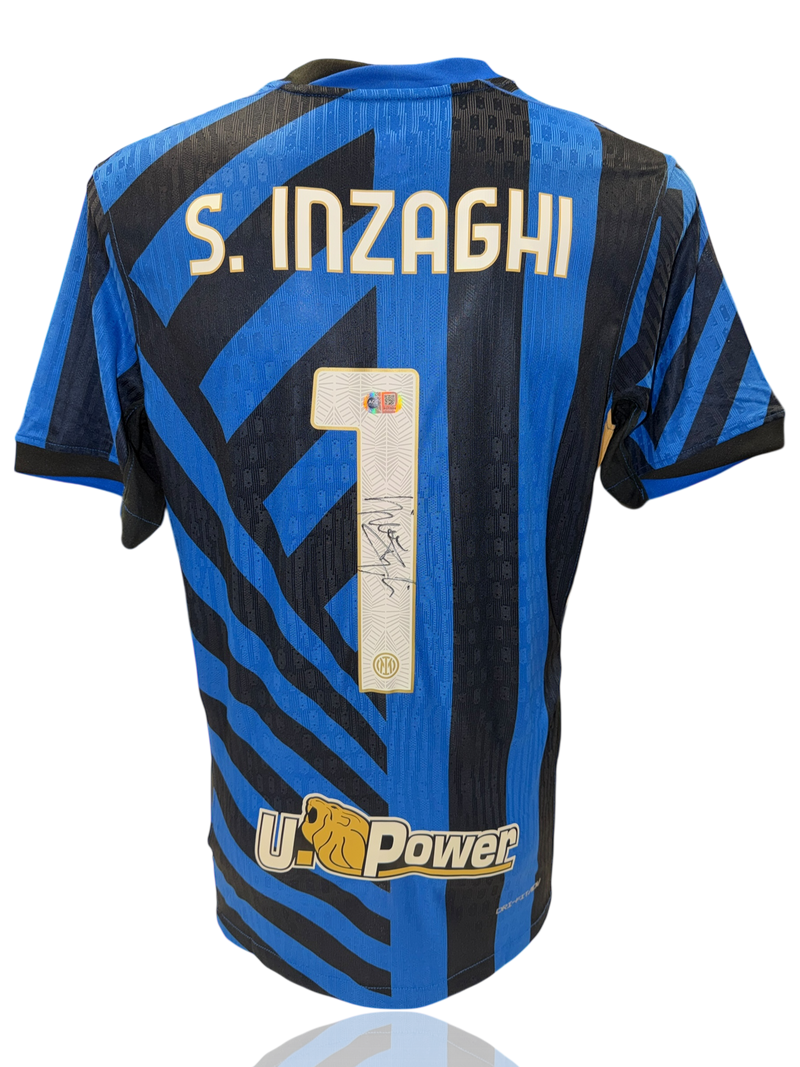 SIMONE INZAGHI SIGNED 2024/25 INTER MILAN HOME SHIRT INZAGHI 1 (ACG CERT AG17596)-1