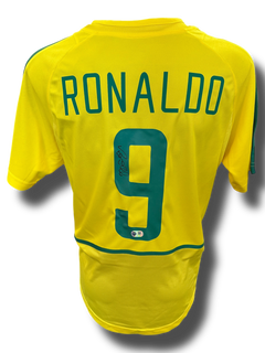 RONALDO NAZARIO SIGNED BRAZIL HOME 2002 WORLD CUP SHIRT (ACG CERT AG16641)-1