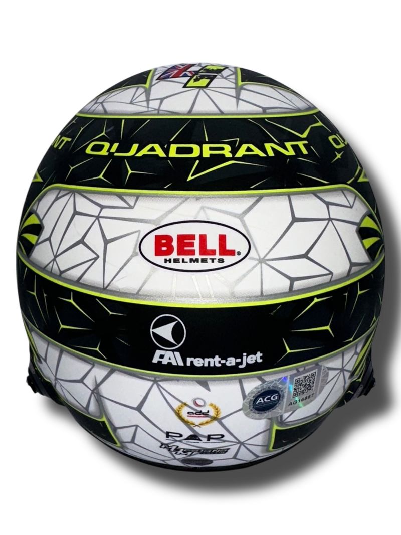 LANDO NORRIS SIGNED MCLAREN 1/2 SIZE BELL F1 HELMET (ACG CERT AG16887)-5