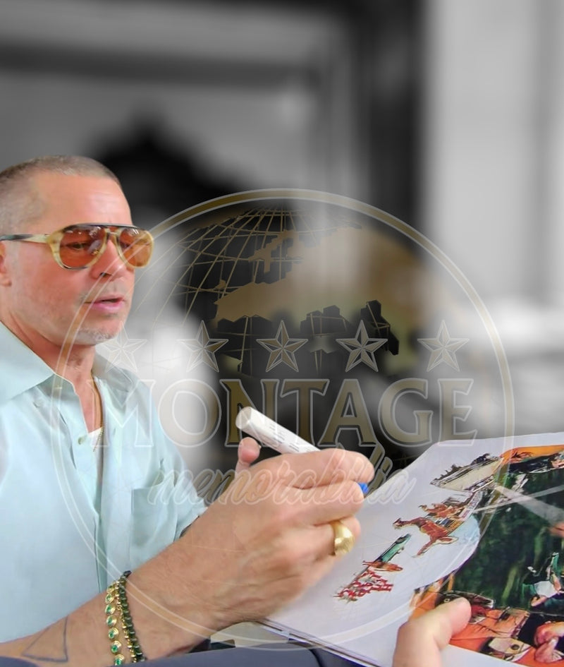 BRAD PITT SIGNED ONCE UPON A TIME IN HOLLYWOOD 16x12 PHOTO (ACG CERT AG16548)-4