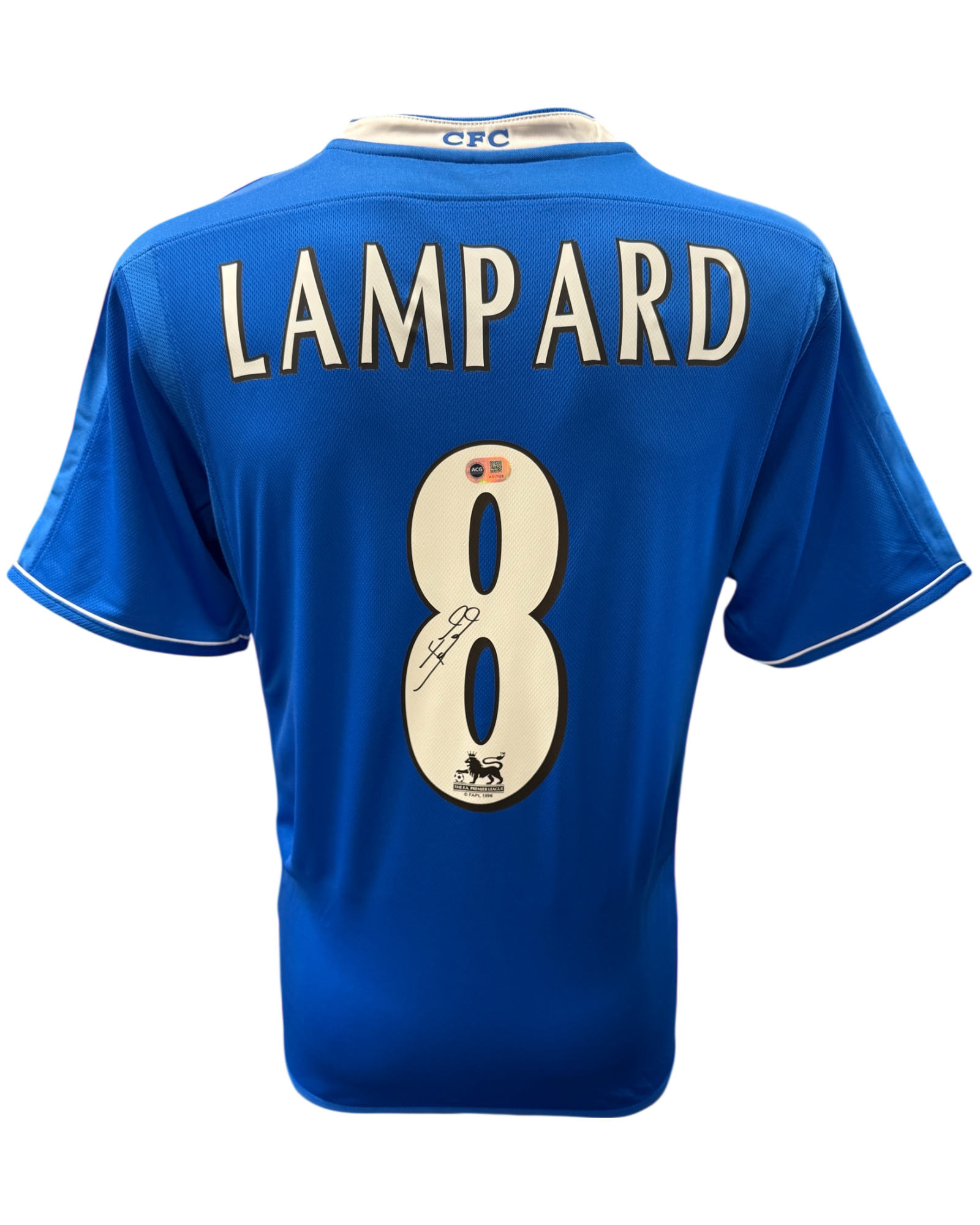 FRANK LAMPARD SIGNED CHELSEA 2004/05 HOME SHIRT (ACG CERT AG17428)