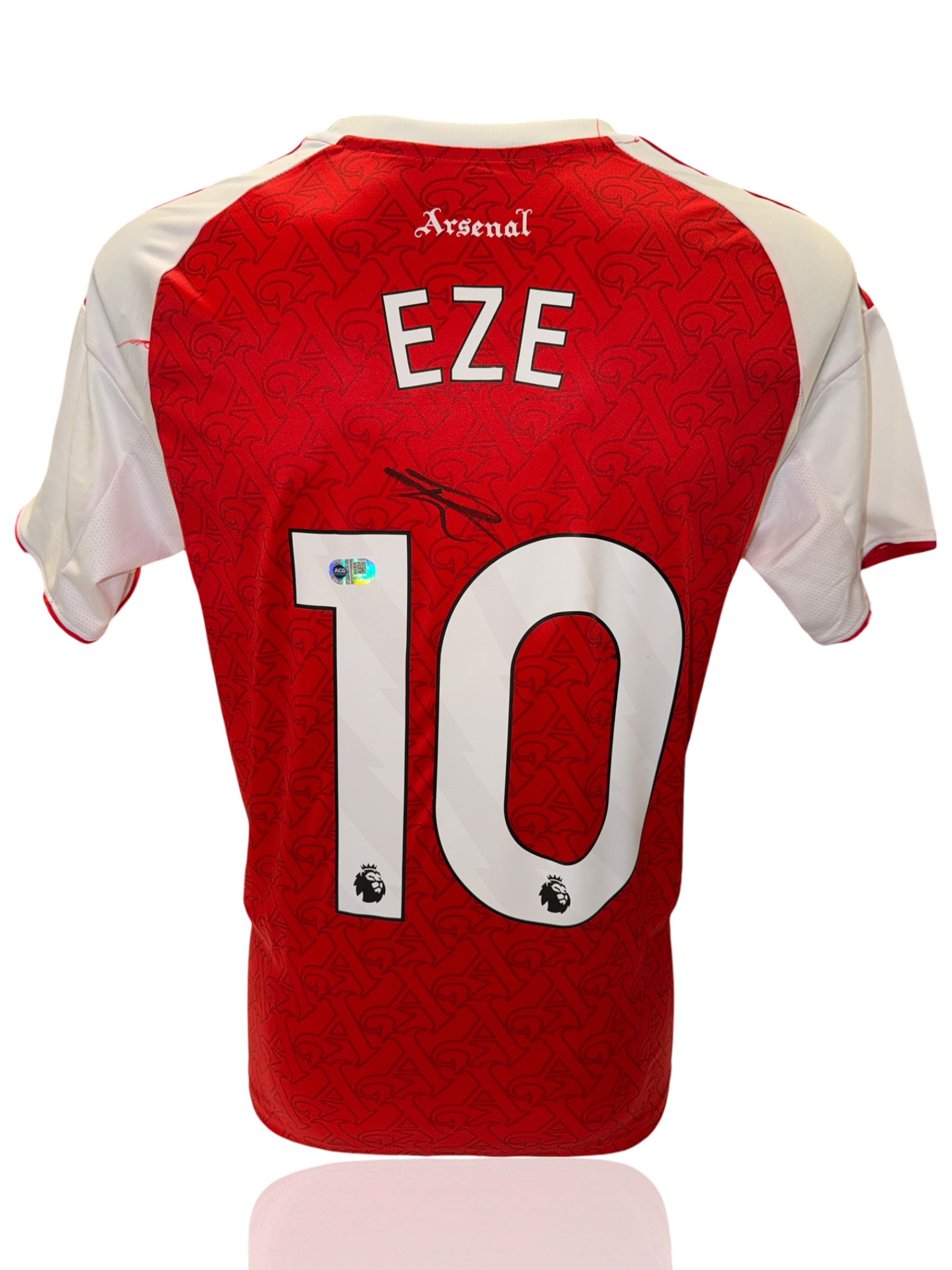 EBERECHI EZE SIGNED 2025/26 ARSENAL FC HOME SHIRT (ACG CERT AG17492)