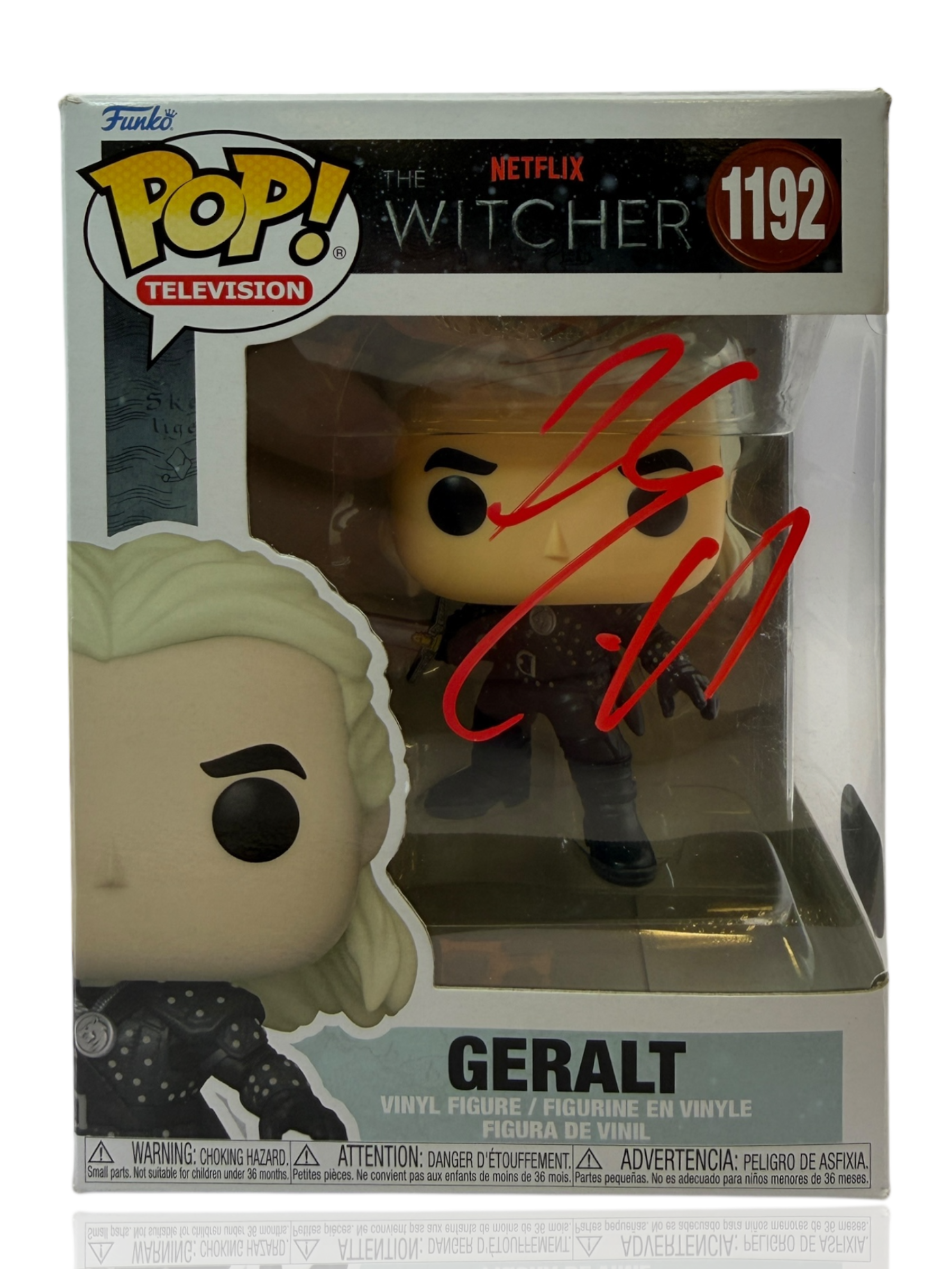 HENRY CAVILL SIGNED GERALT THE WITCHER #1192 FUNKOPOP (ACG CERT AG17668)