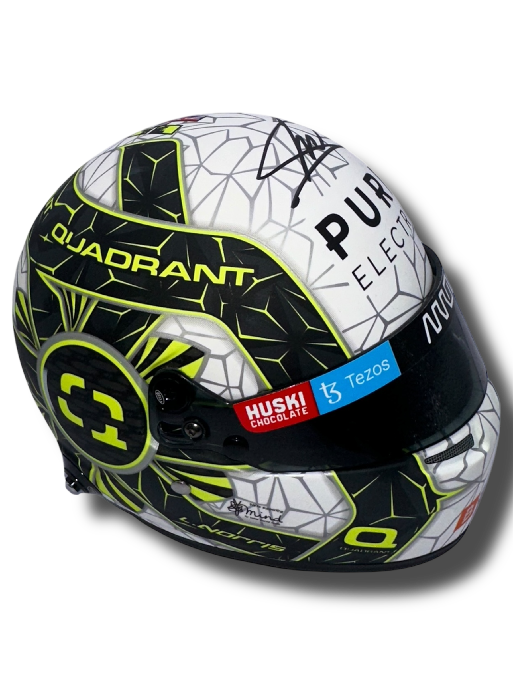 LANDO NORRIS SIGNED MCLAREN 1/2 SIZE BELL F1 HELMET (ACG CERT AG16887)
