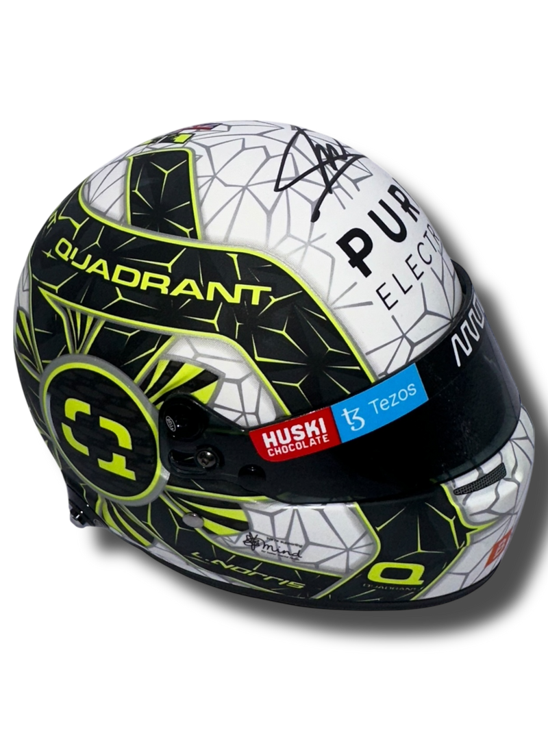 LANDO NORRIS SIGNED MCLAREN 1/2 SIZE BELL F1 HELMET (ACG CERT AG16887)-7