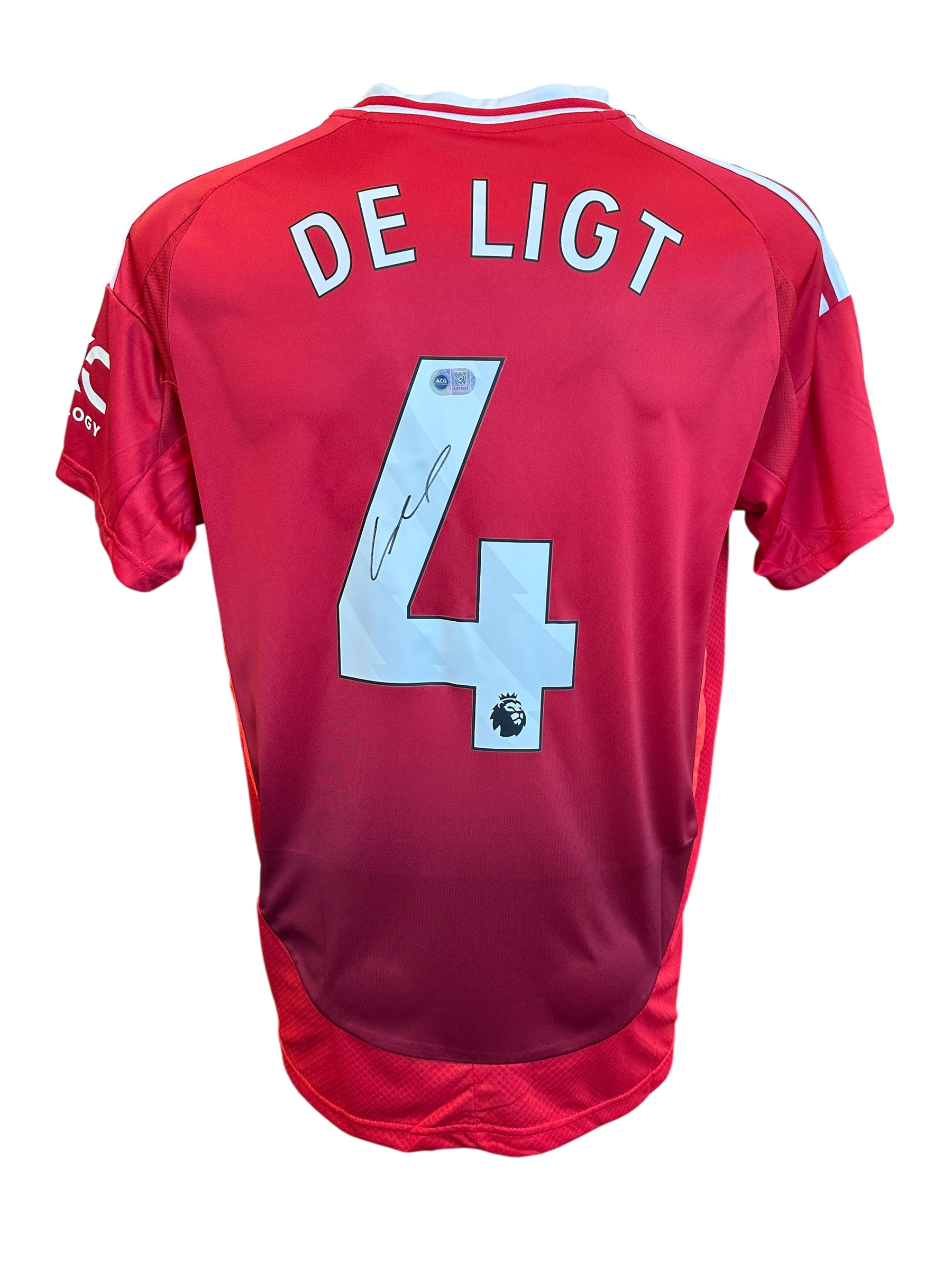 MATTHIJS DE LIGT SIGNED 2024/25 MANCHESTER UTD HOME SHIRT (ACG CERT AG17202)-1