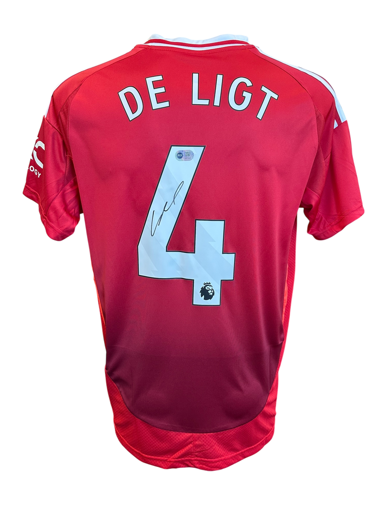 MATTHIJS DE LIGT SIGNED 2024/25 MANCHESTER UTD HOME SHIRT (ACG CERT AG17202)-1